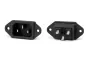 Preview: DINIC IEC 60320-C14 Einbaubuchse zum Schrauben, 10 A, 250 V~, Bulk Verpackung